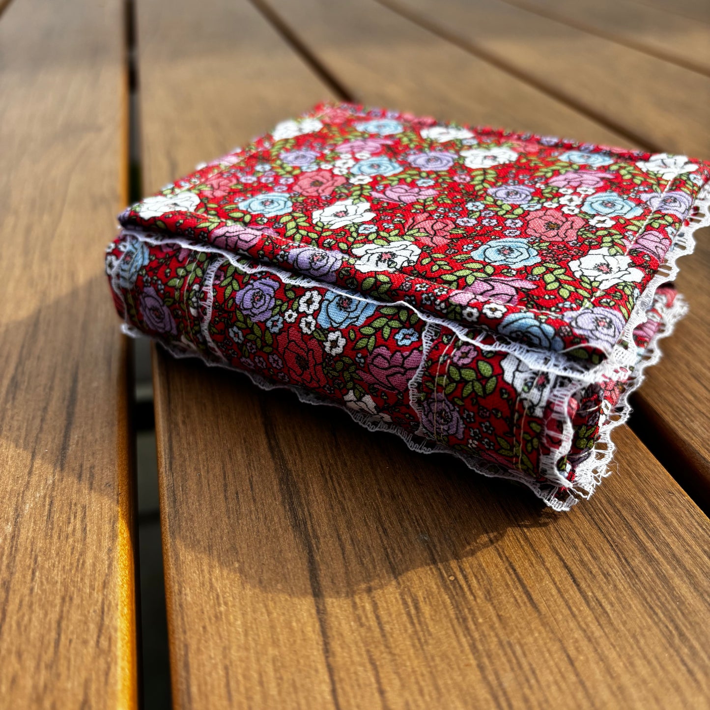Floral Mini Notebook - Blue, Pink, White