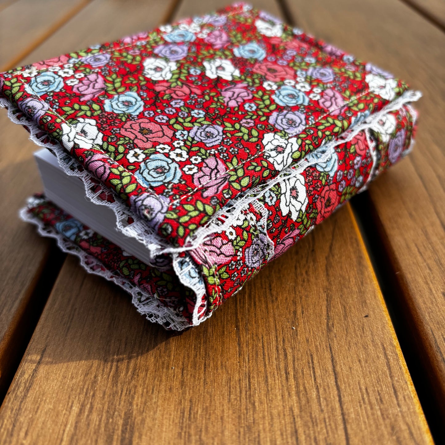 Floral Mini Notebook - Blue, Pink, White