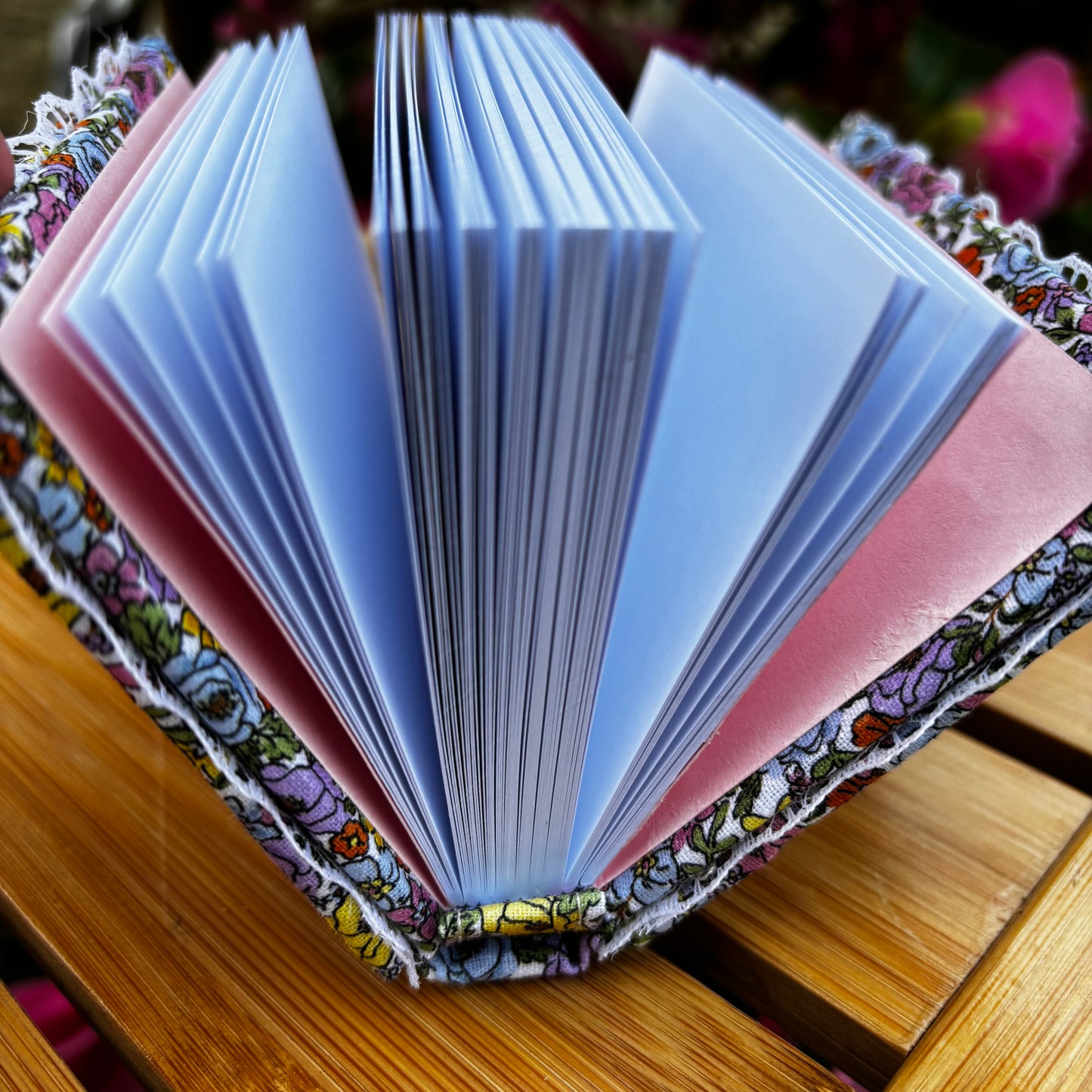 Floral Mini Notebook - Purple, Pink, Yellow