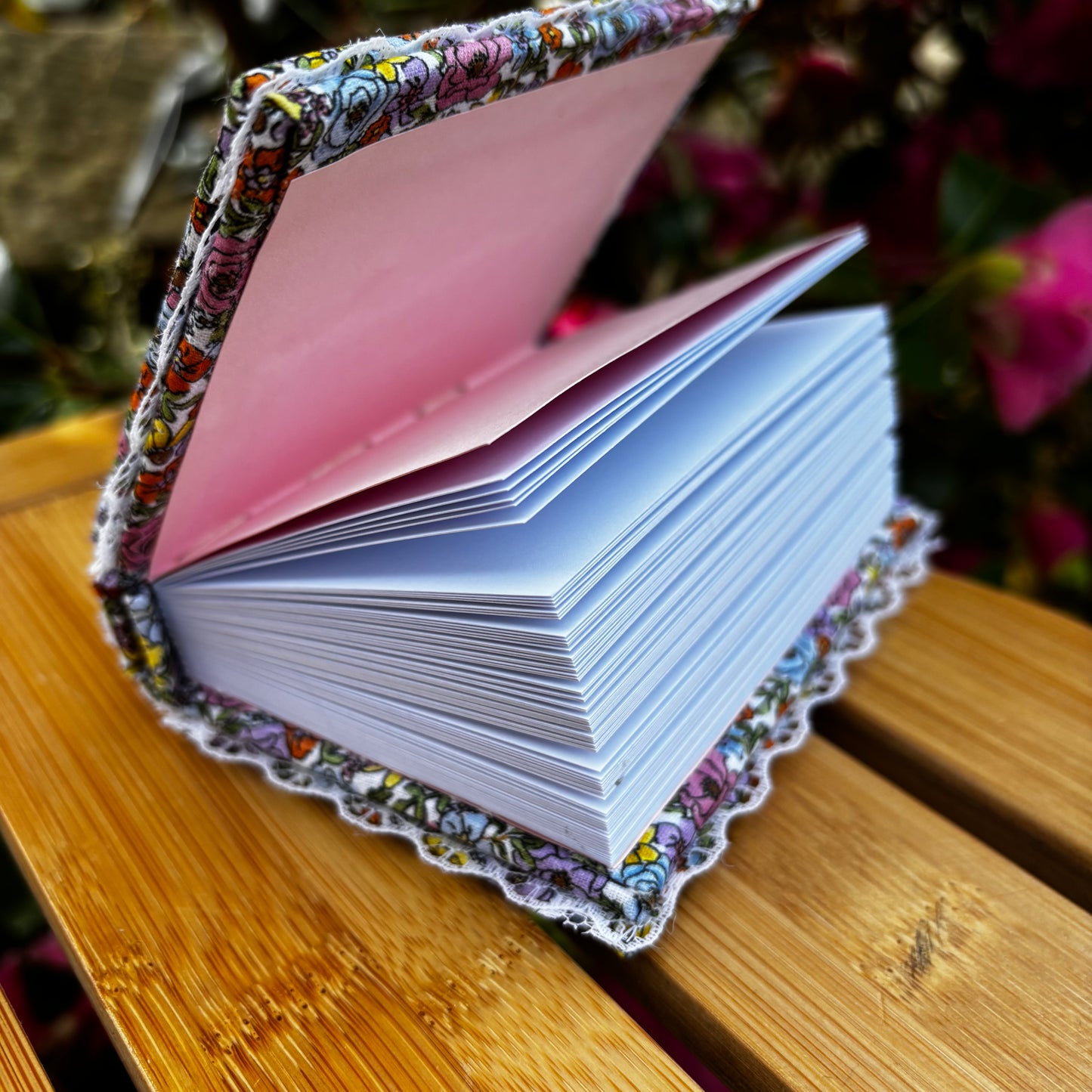 Floral Mini Notebook - Purple, Pink, Yellow