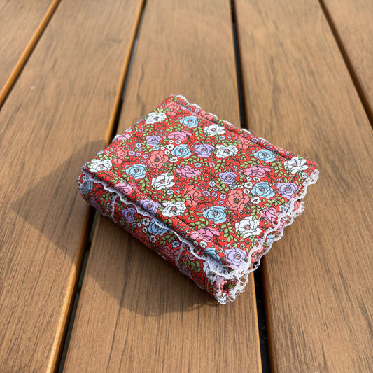 Floral Mini Notebook - Blue, Pink, White