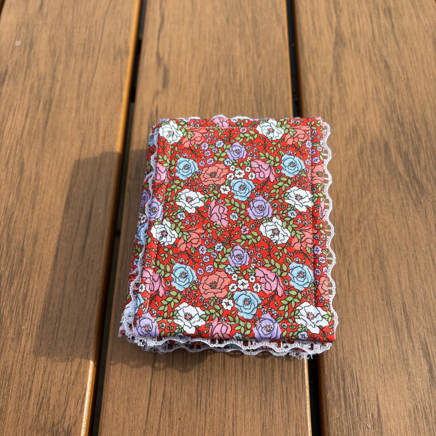 Floral Mini Notebook - Blue, Pink, White