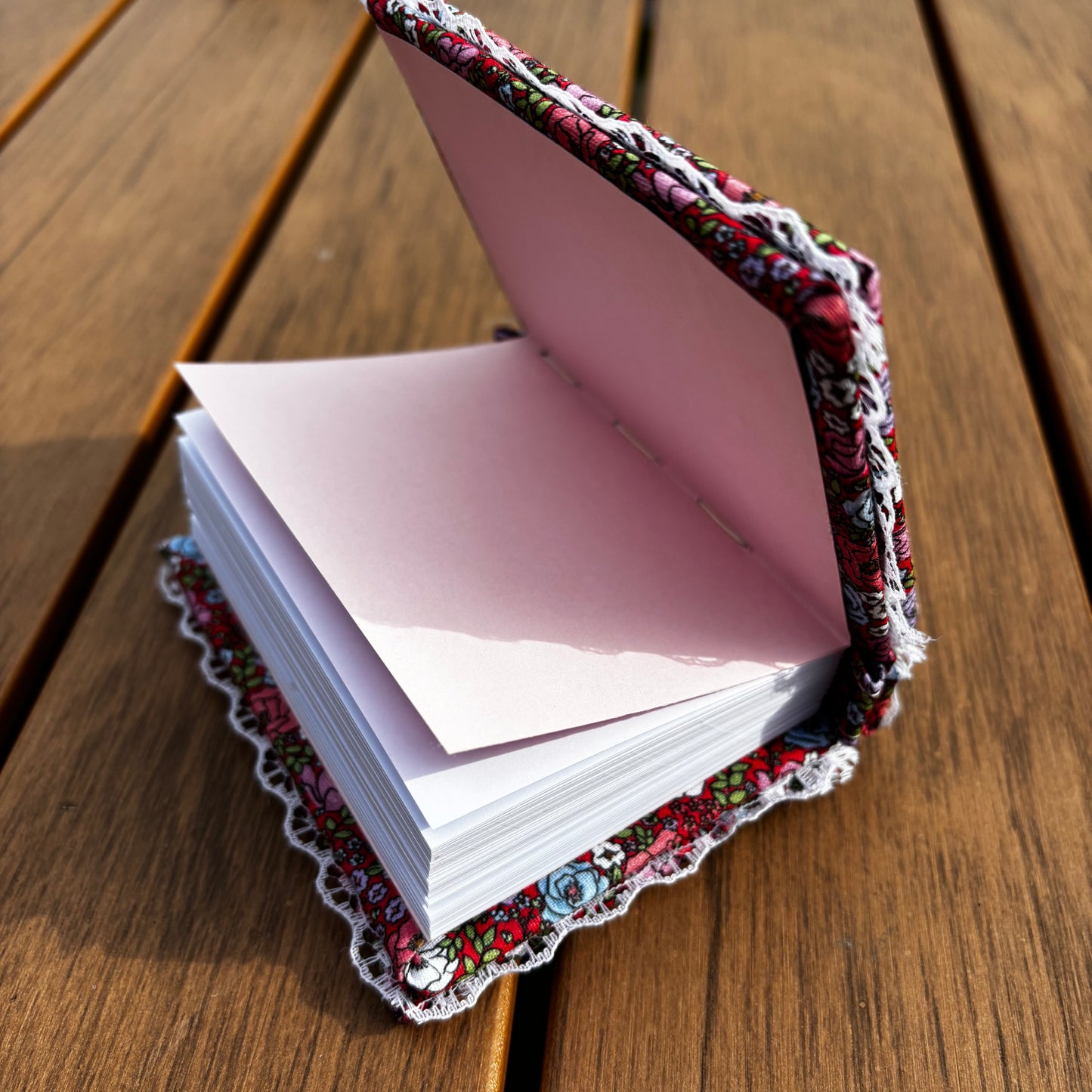 Floral Mini Notebook - Blue, Pink, White