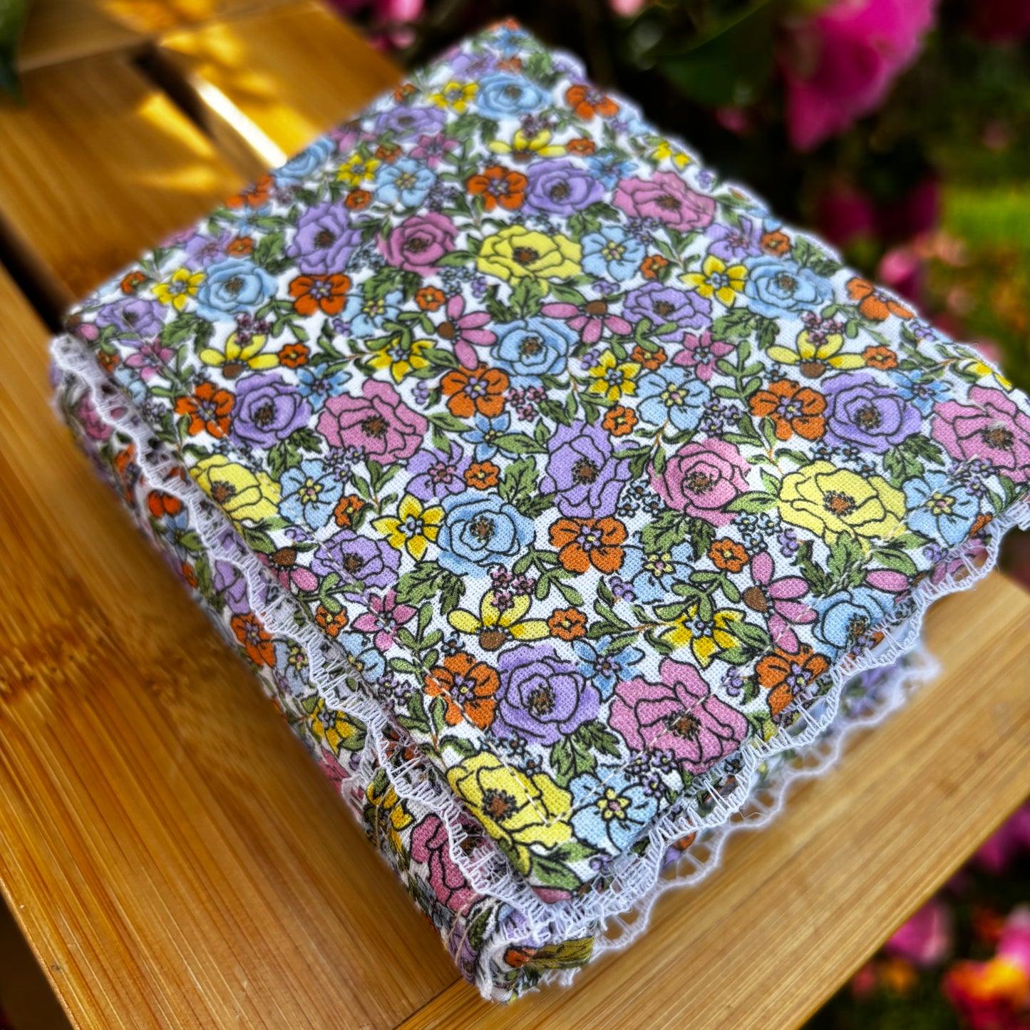 Floral Mini Notebook - Purple, Pink, Yellow